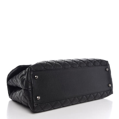 Chanel Caviar Quilted Medium Coco Handle Flap Black 4 of 7