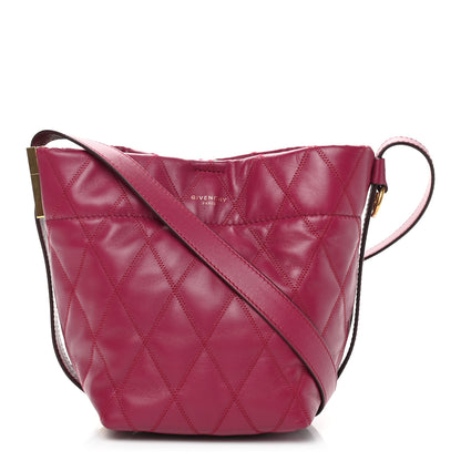 Givenchy Lambskin Quilted Mini GV Bucket Bag Orchid Purple 1 of 8