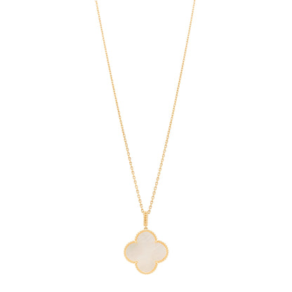 Van Cleef & Arpels 18K Yellow Gold Mother of Pearl Magic Alhambra Long Necklace 1 of 8