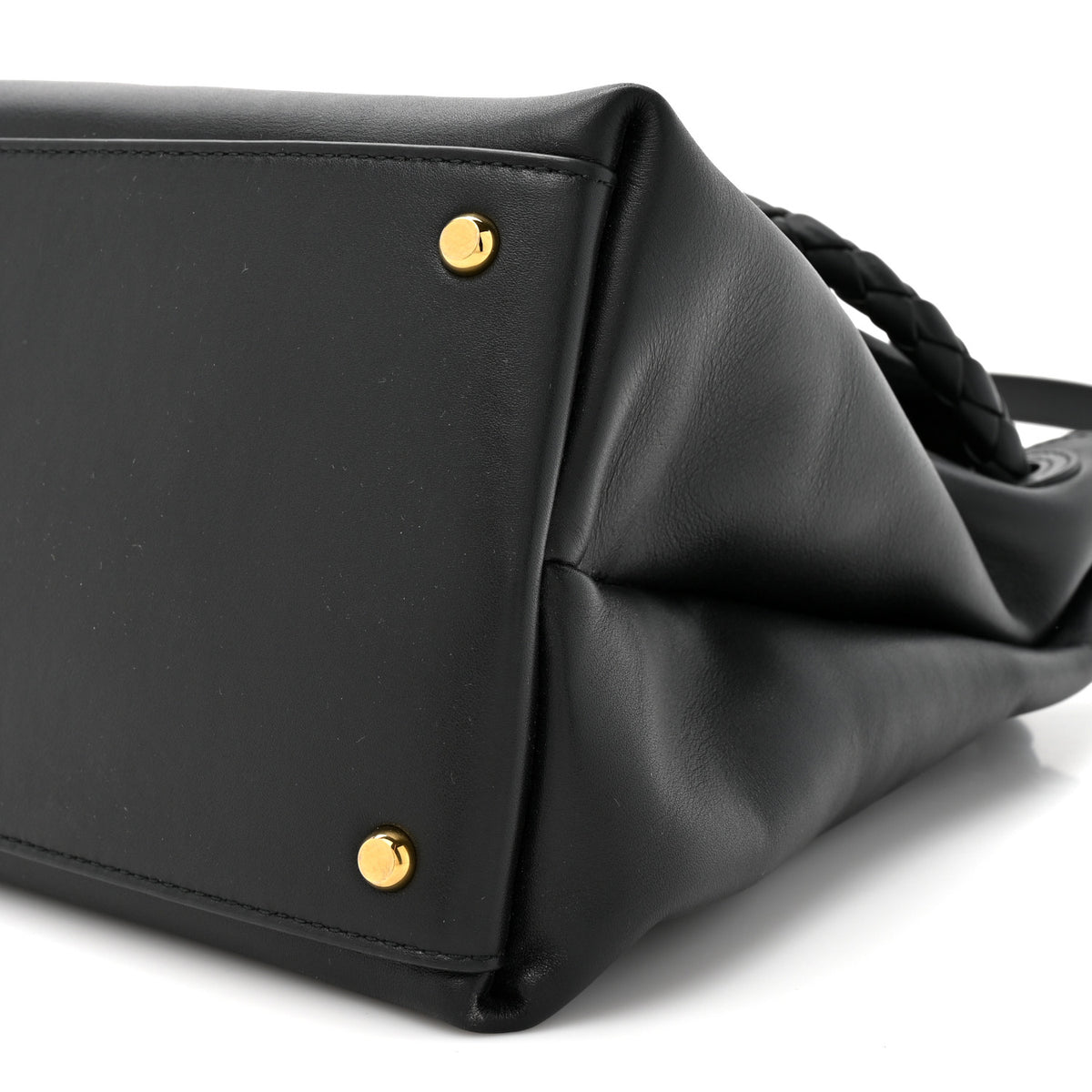 Bottega Veneta Calfskin Medium Andiamo Messenger Bag Black 9 of 11