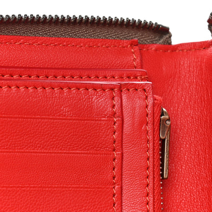 Celine Drummed Calfskin Medium Zip Around Multifunction Wallet Dune 5 of 5