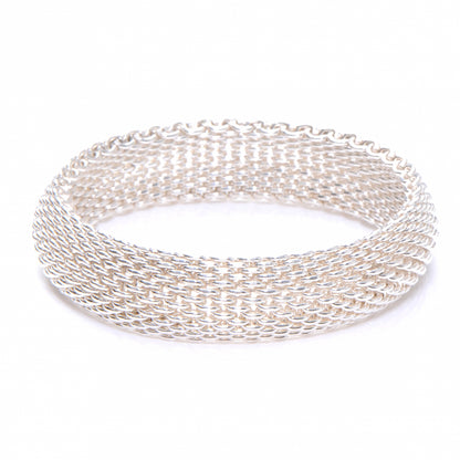 Tiffany Sterling Silver Somerset Mesh Bracelet 1 of 5
