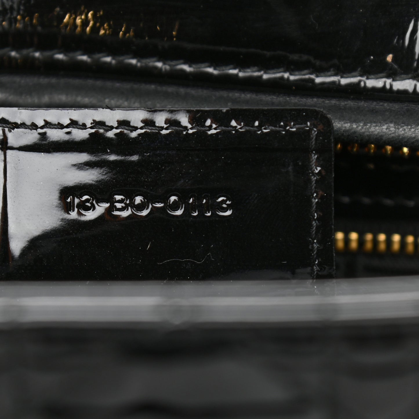 Patent Cannage Large Lady Dior Black