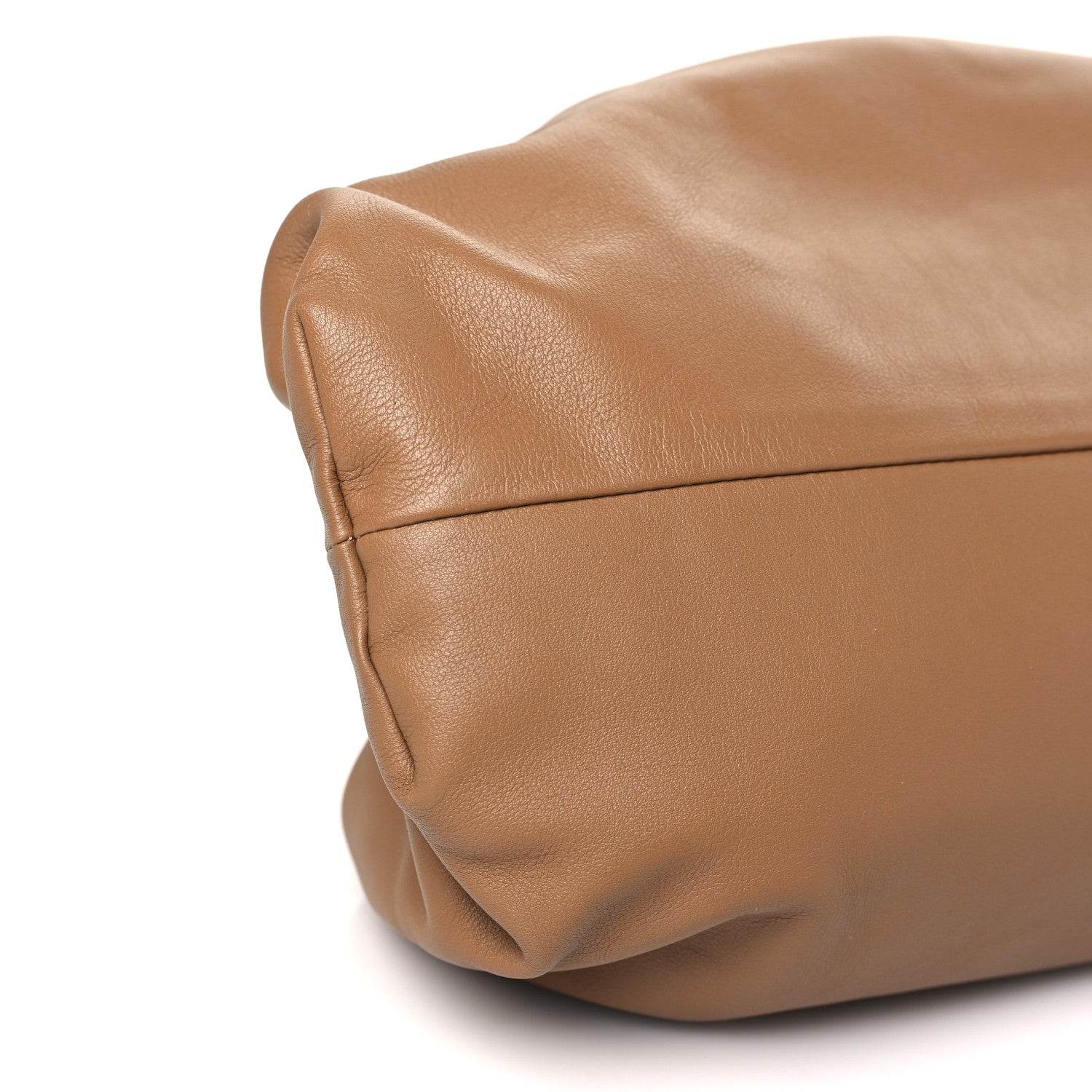 Bottega Veneta Smooth Butter Calf The Pouch Oversized Clutch Cammello 9 of 10