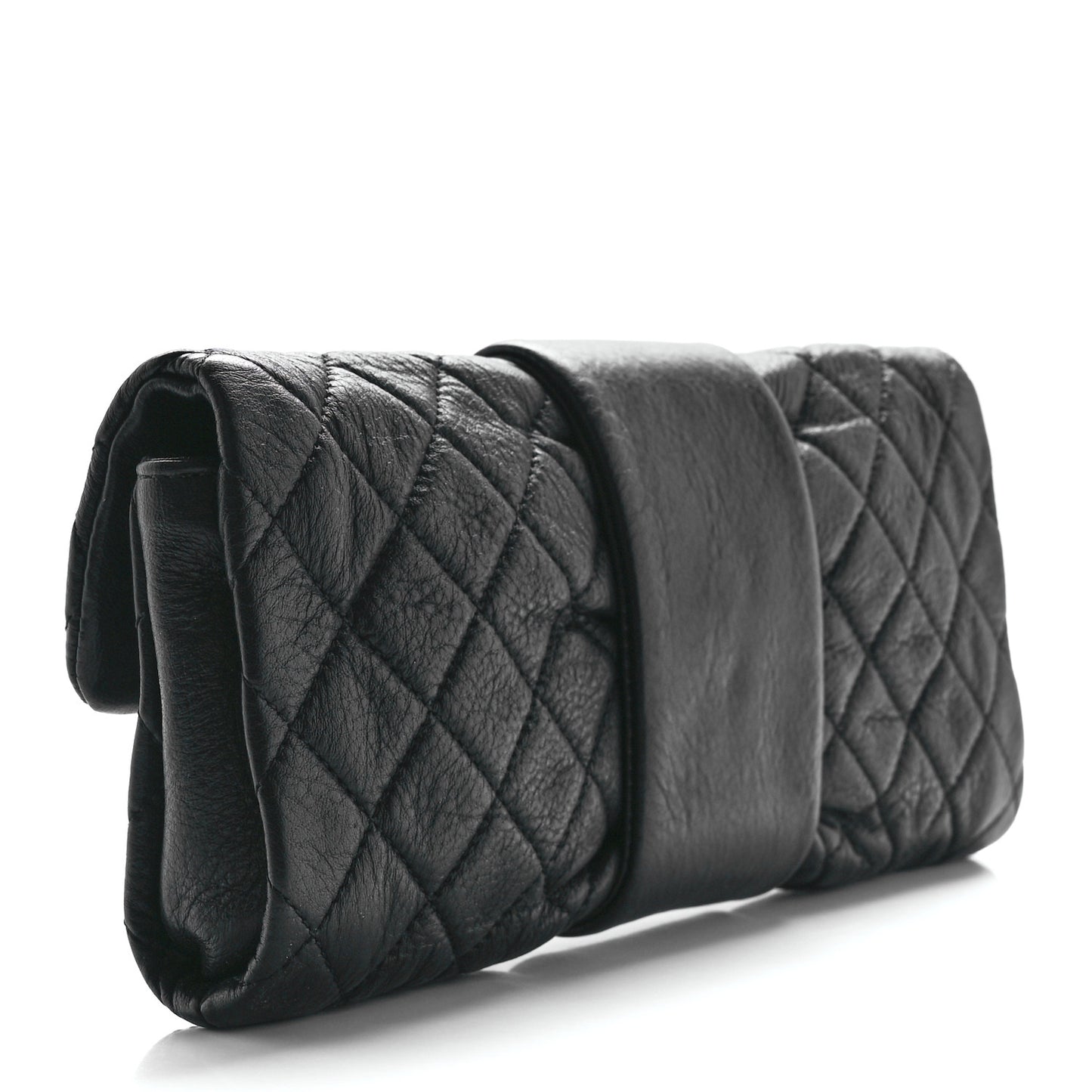 Sheepskin Mademoiselle Clutch Black