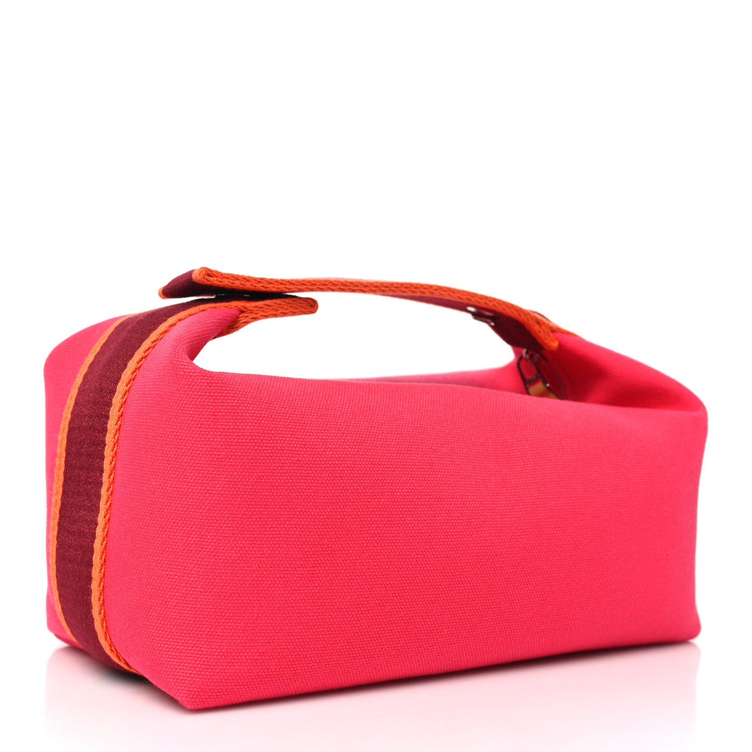 Hermes Canvas Small Bride-A-Brac Pouch Hibiscus 3 of 9