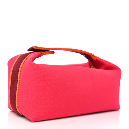 Hermes Canvas Small Bride-A-Brac Pouch Hibiscus 3 of 9