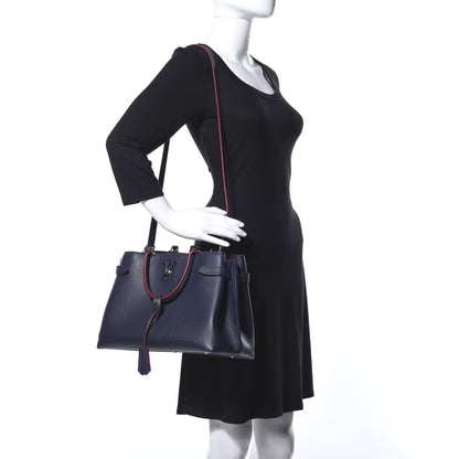 Louis Vuitton Calfskin Lockme Day Marine Rouge 2 of 9