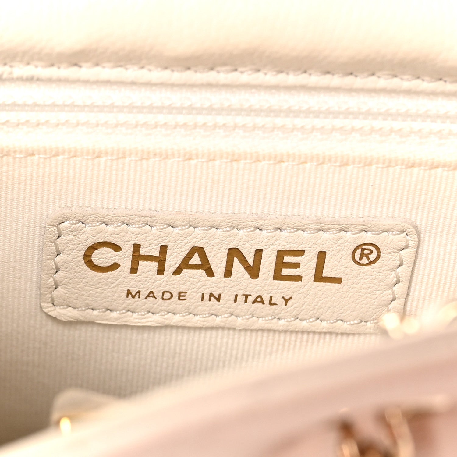 Chanel Caviar Quilted Pockets Backpack White 6 of 10