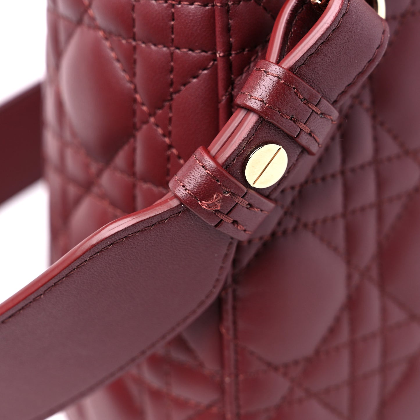 Lambskin Cannage Small My ABCDior Lady Dior Plum