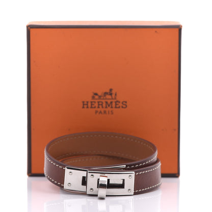 Hermes Barenia Kelly Double Tour Bracelet S Fauve 5 of 5