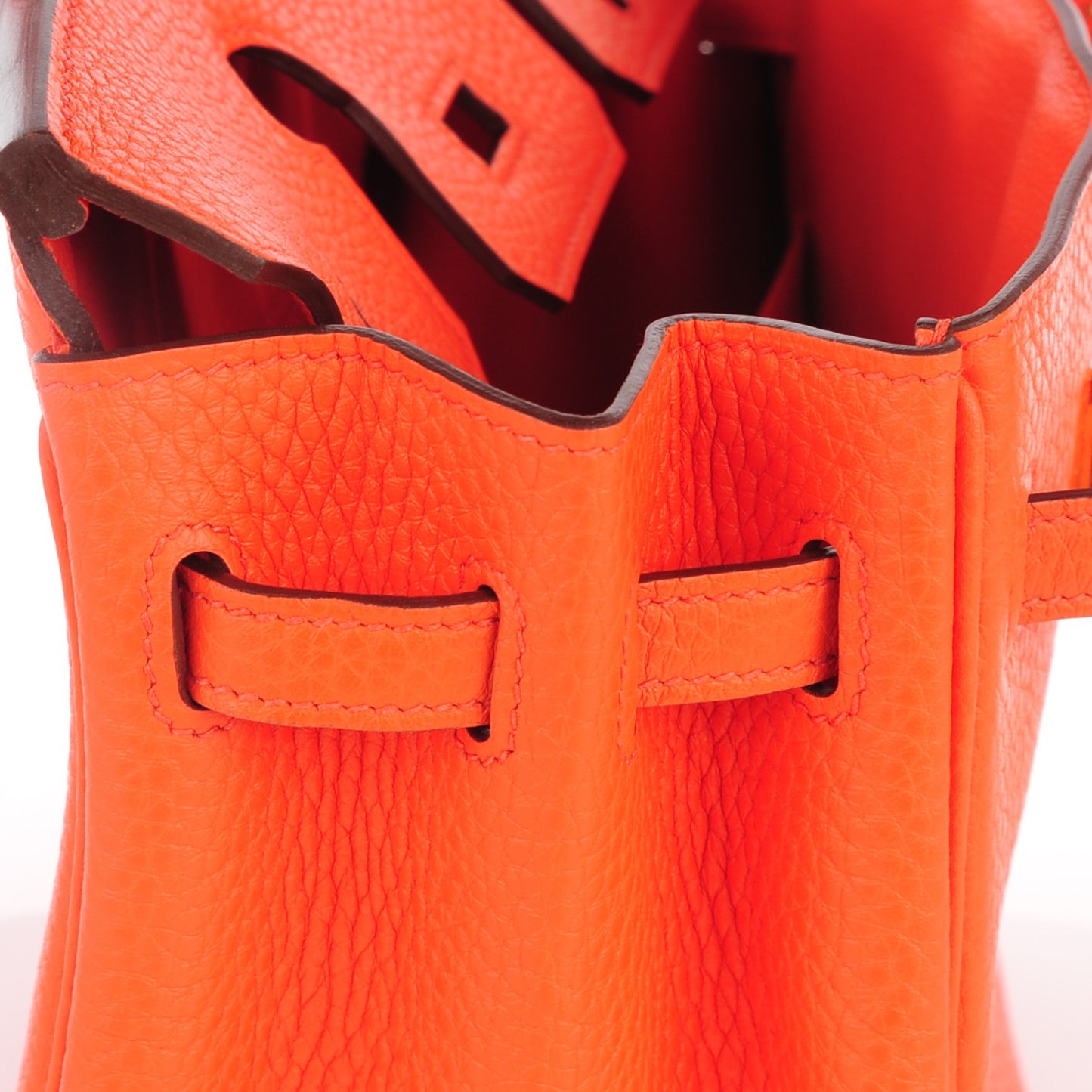 Taurillon Clemence Birkin 25 Orange Poppy