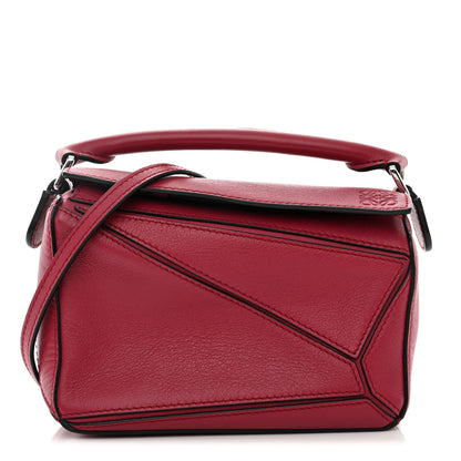 Loewe Calfskin Mini Puzzle Bag Raspberry 1 of 11