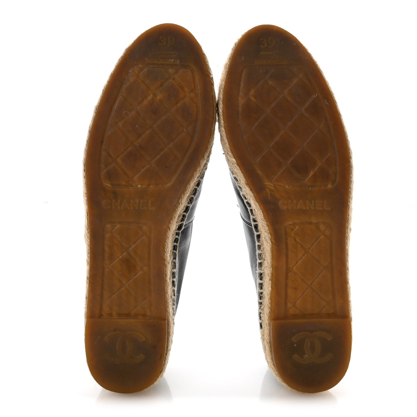Lambskin CC Espadrilles 39 Black 39 Black