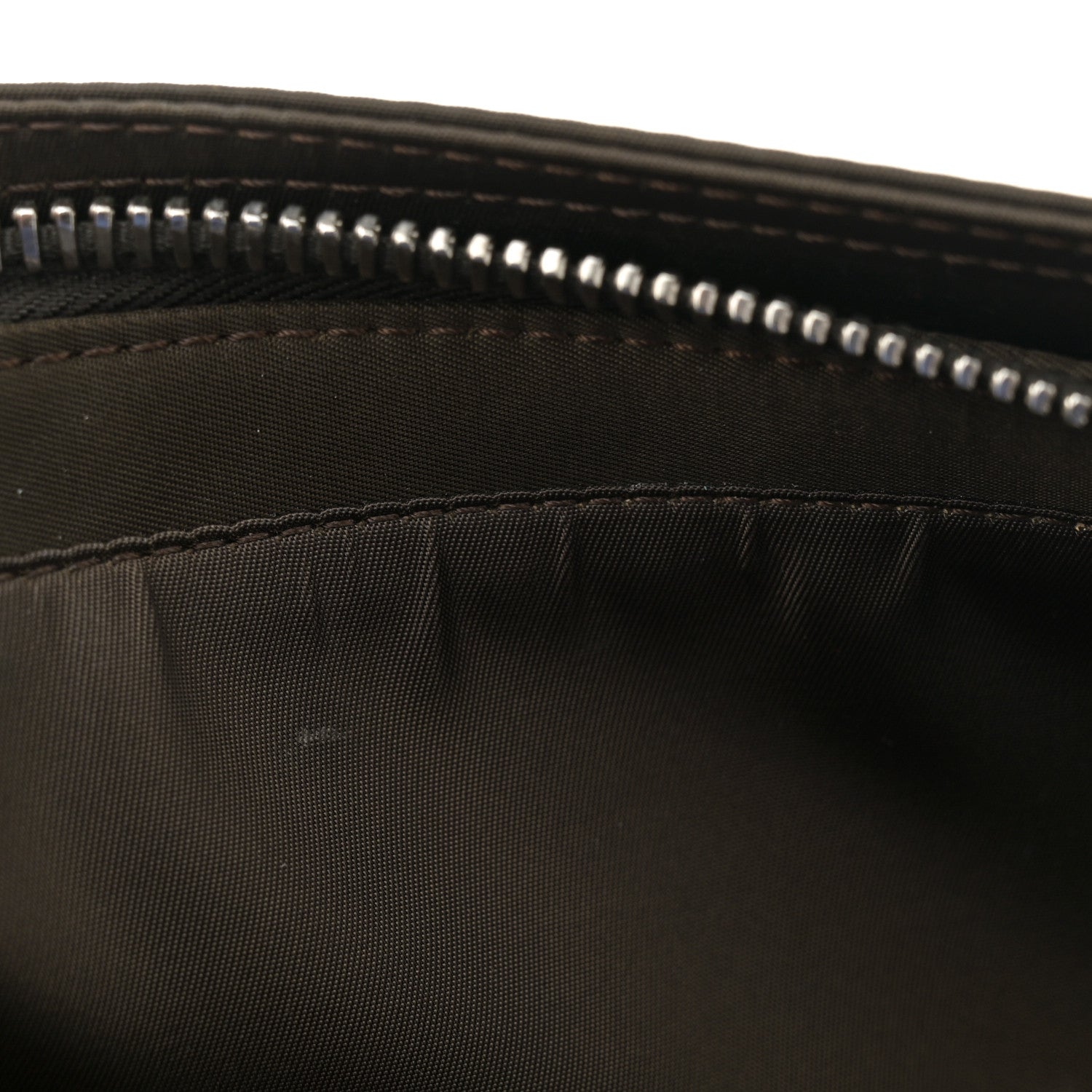 Fendi Nylon Vitello Cover Logo Embossed Medium Peekaboo I SEE U Satchel Ebano Sunflower 10 of 14