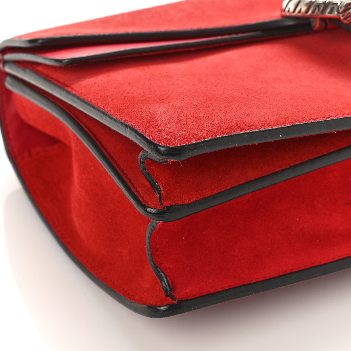 Suede Vitello Velvet Small Dionysus Shoulder Bag Vulcanic Red
