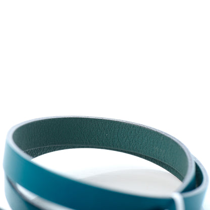 Hermes Swift Behapi Double Tour Bracelet S Turquoise Bambou 5 of 5