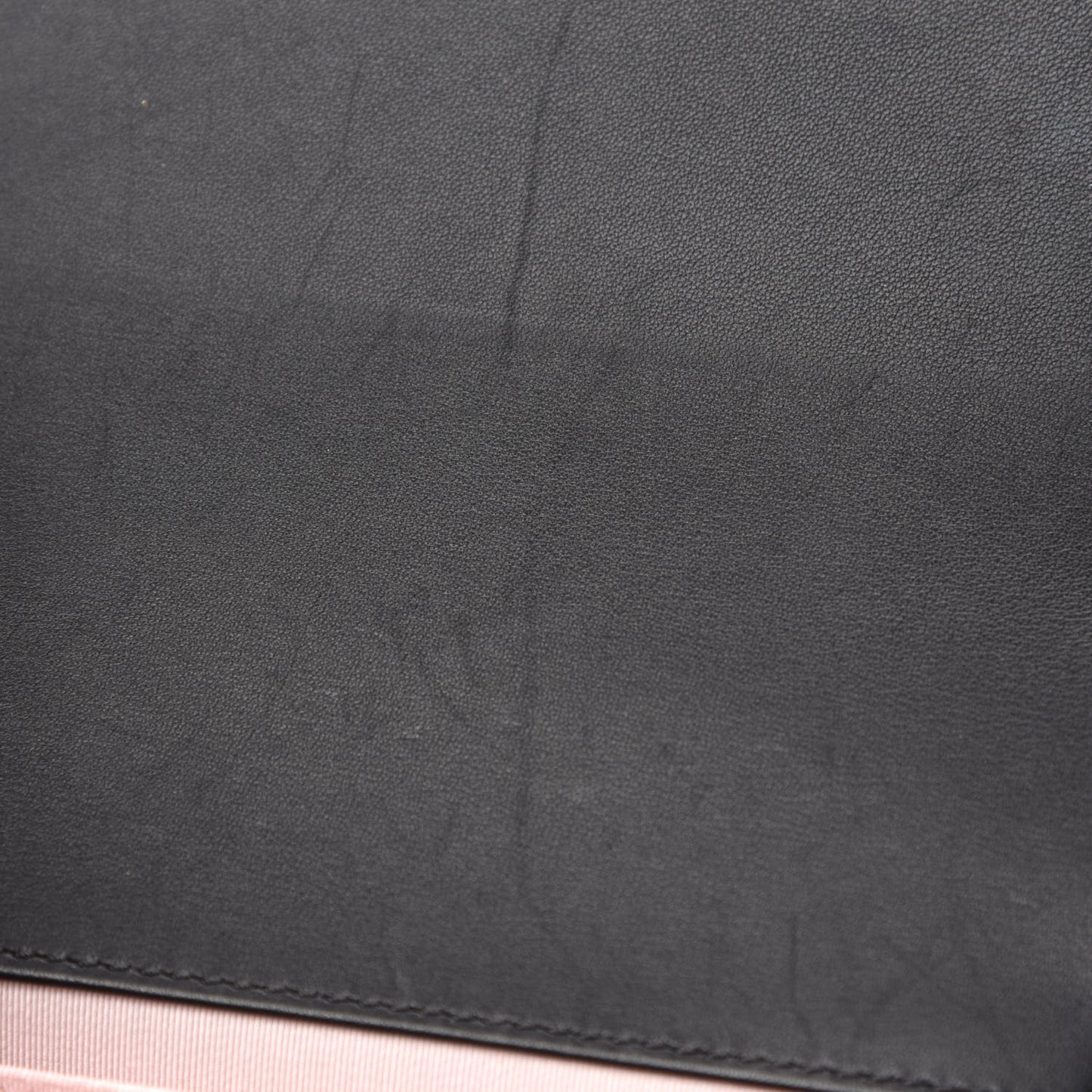 Calfskin Pearl Chevron Small Boy Flap Black