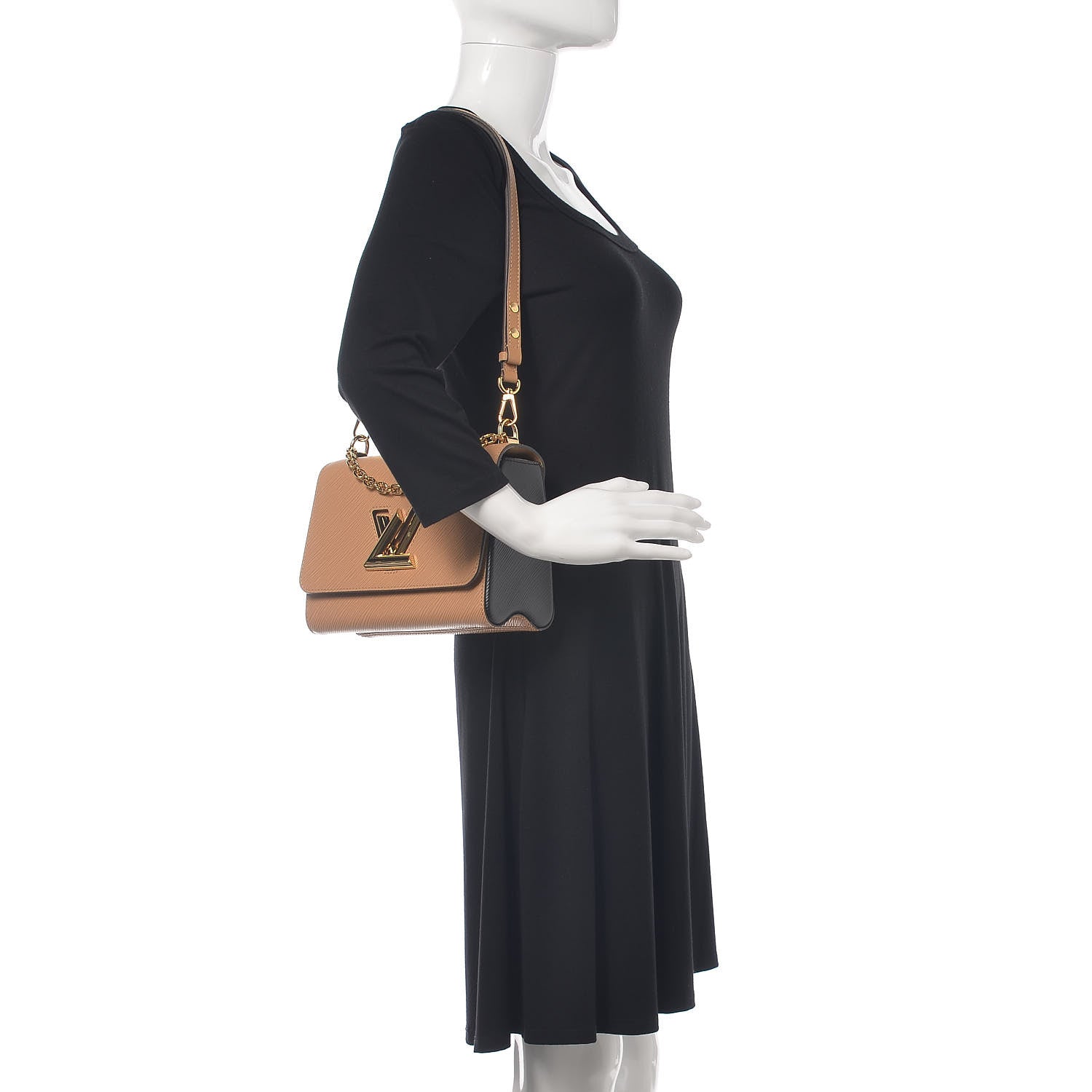 Louis Vuitton Epi Twist Shoulder Bag MM Camel 2 of 9