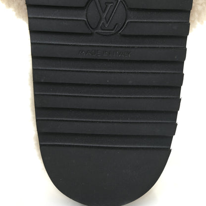 Louis Vuitton Shearling Paseo Flat Comfort Mule 39 Beige 9 of 12