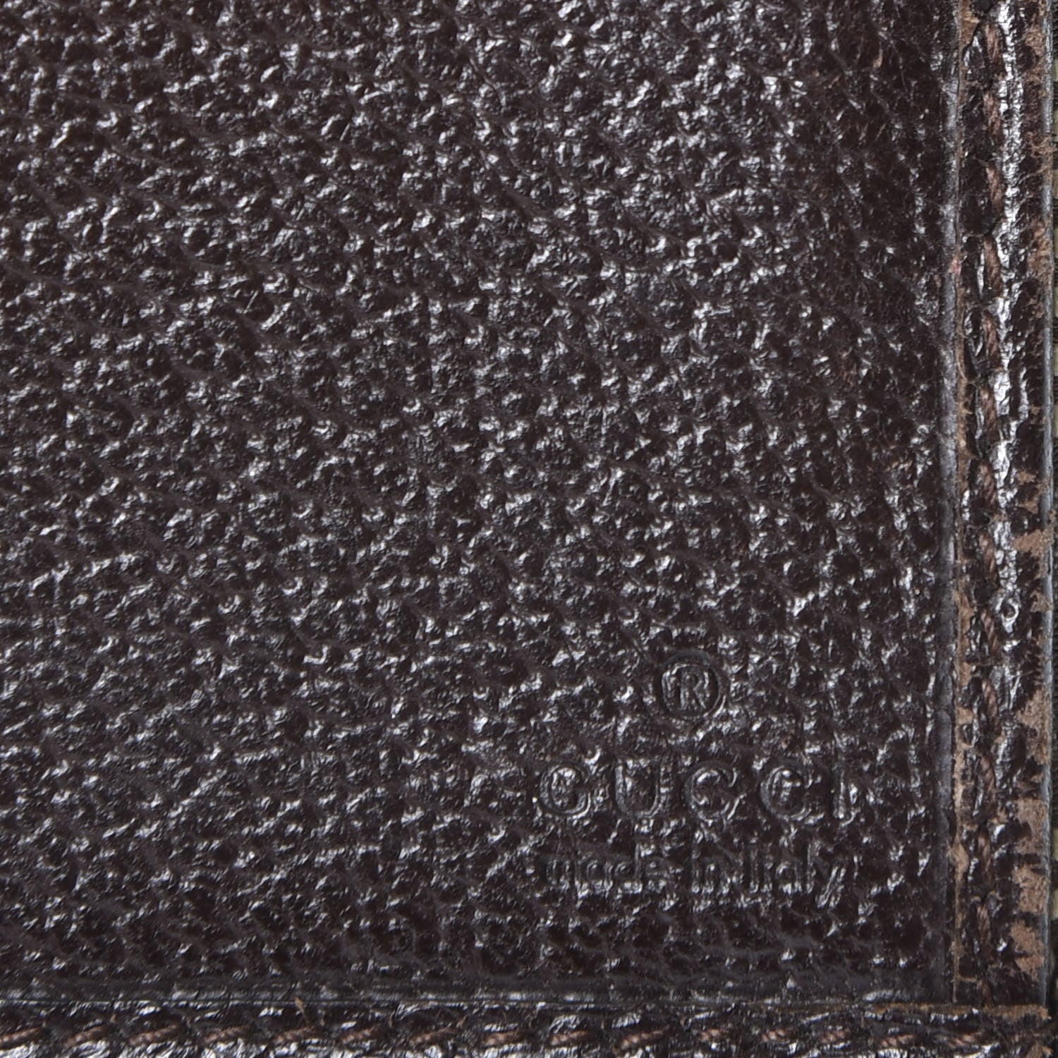 Gucci Monogram Metal Bar Continental Flap Wallet Beige Ebony Dark Brown 12 of 12
