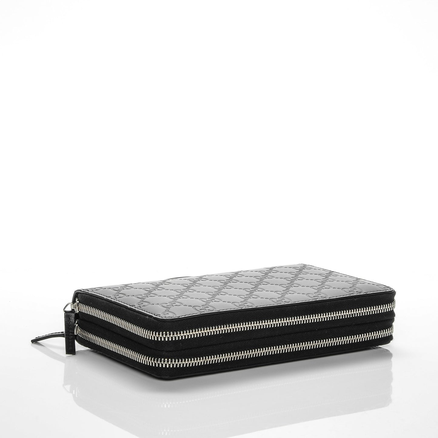 Guccissima Signature Travel Document Case Black
