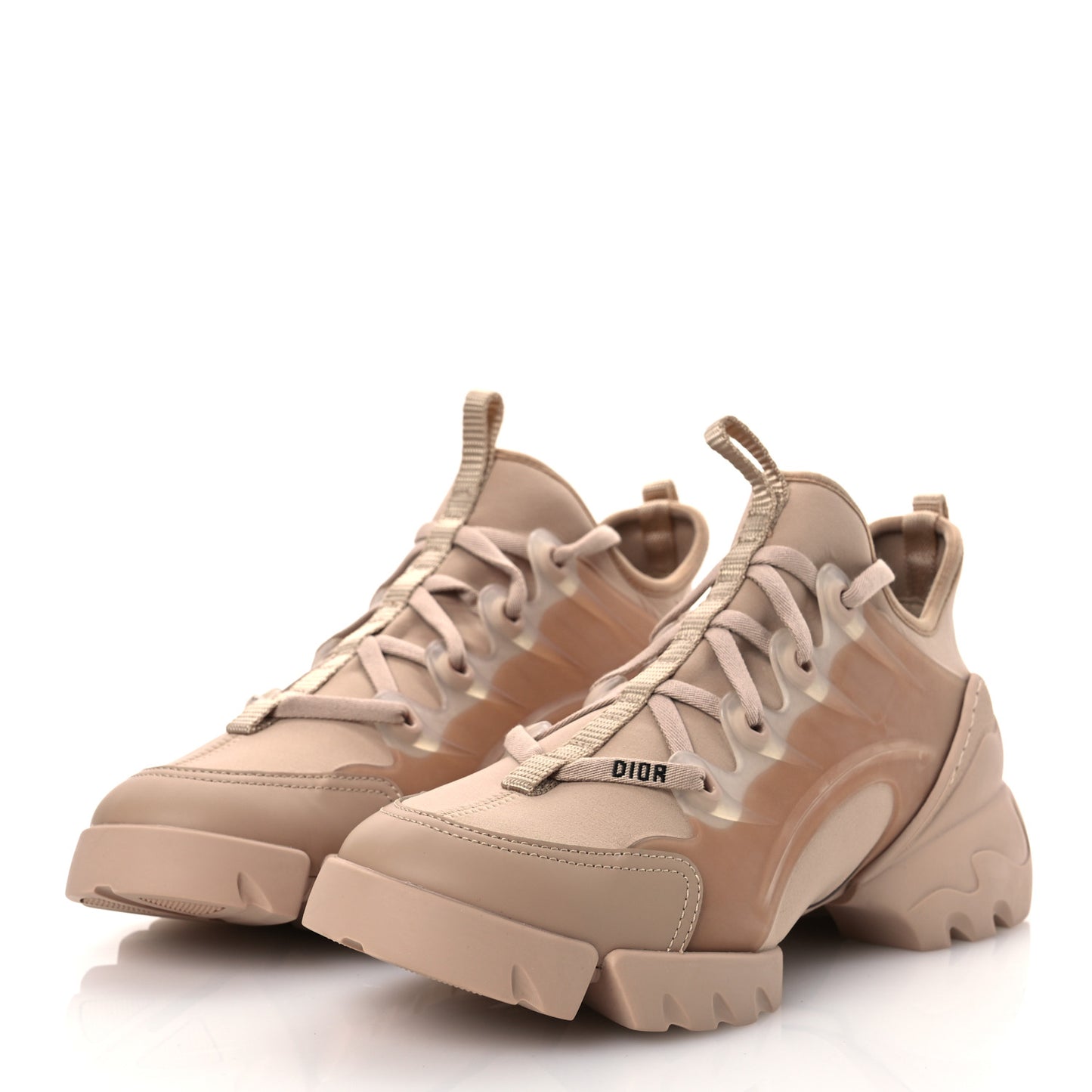 Neoprene Rubber Womens D-Connect Sneakers 40 Nude
