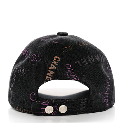 Chanel Denim Mood Cap Hat Black 5 of 9