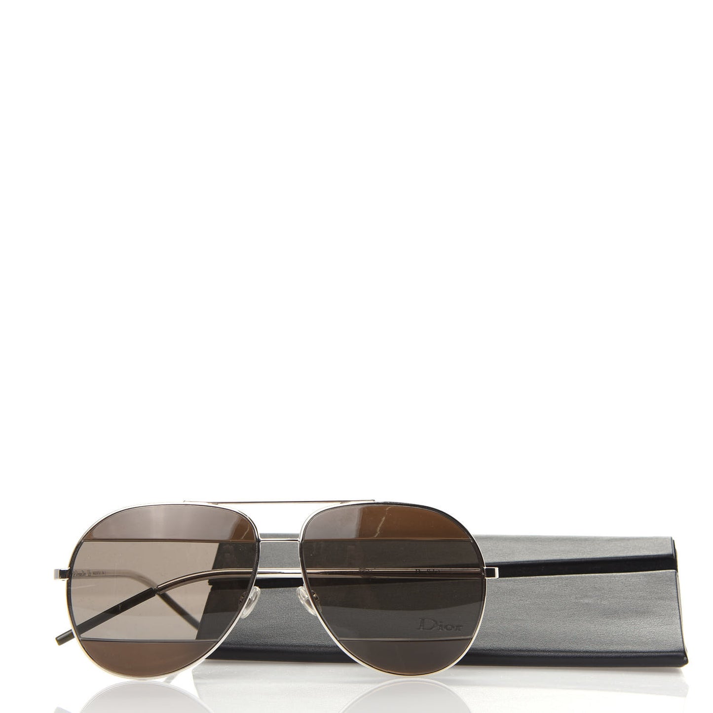 Metal DiorSplit 2 Sunglasses Brown Grey