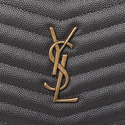 Saint Laurent Grain De Poudre Matelasse Monogram Mini Lou Camera Bag Pebble 12 of 14