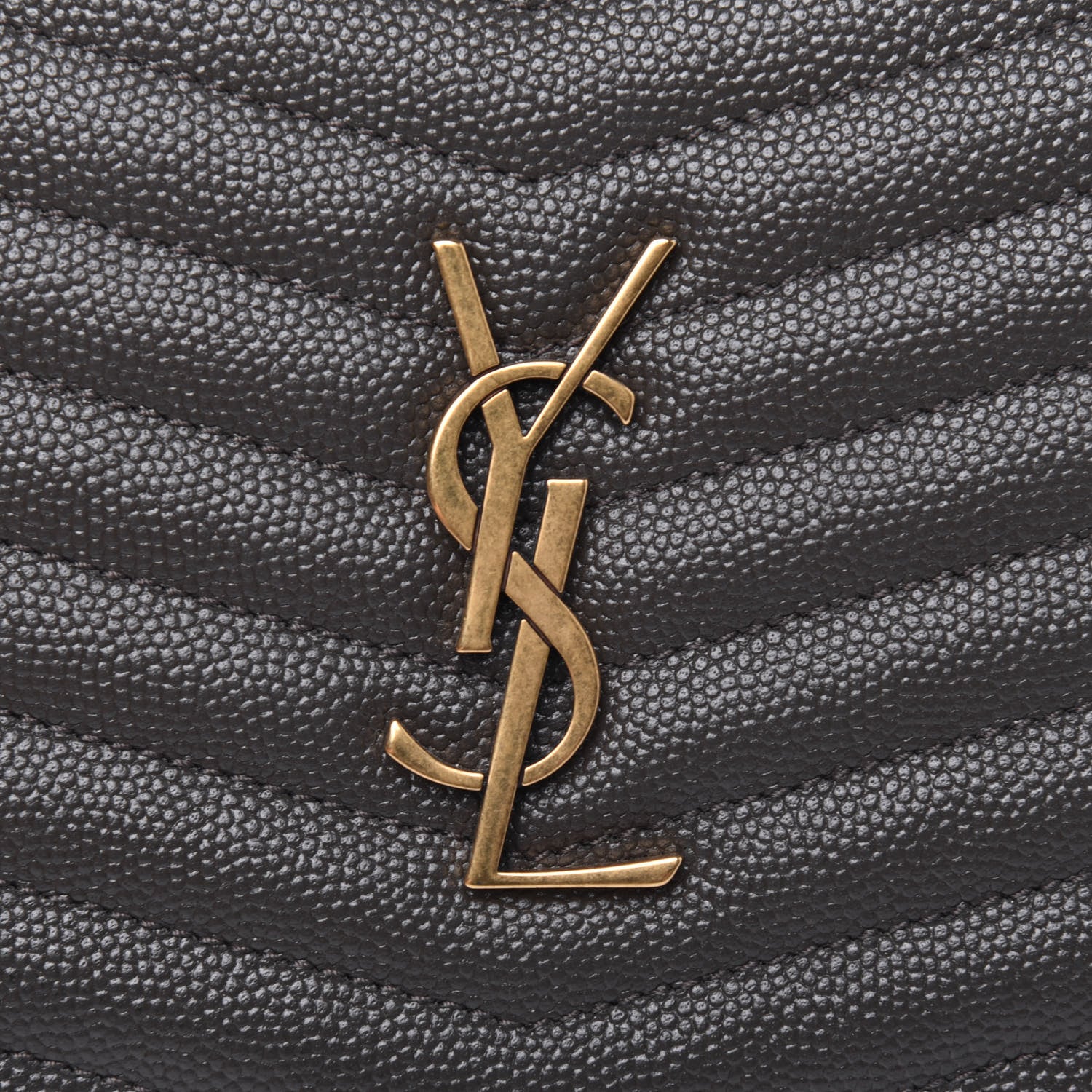 Saint Laurent Grain De Poudre Matelasse Monogram Mini Lou Camera Bag Pebble 12 of 14