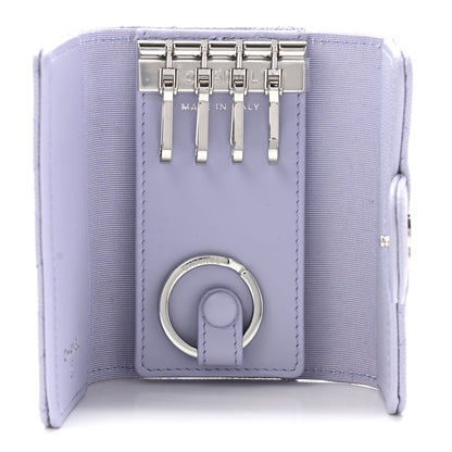 Chanel Caviar Quilted Classic 4 Key Holder Wallet Light Purple 10 of 10