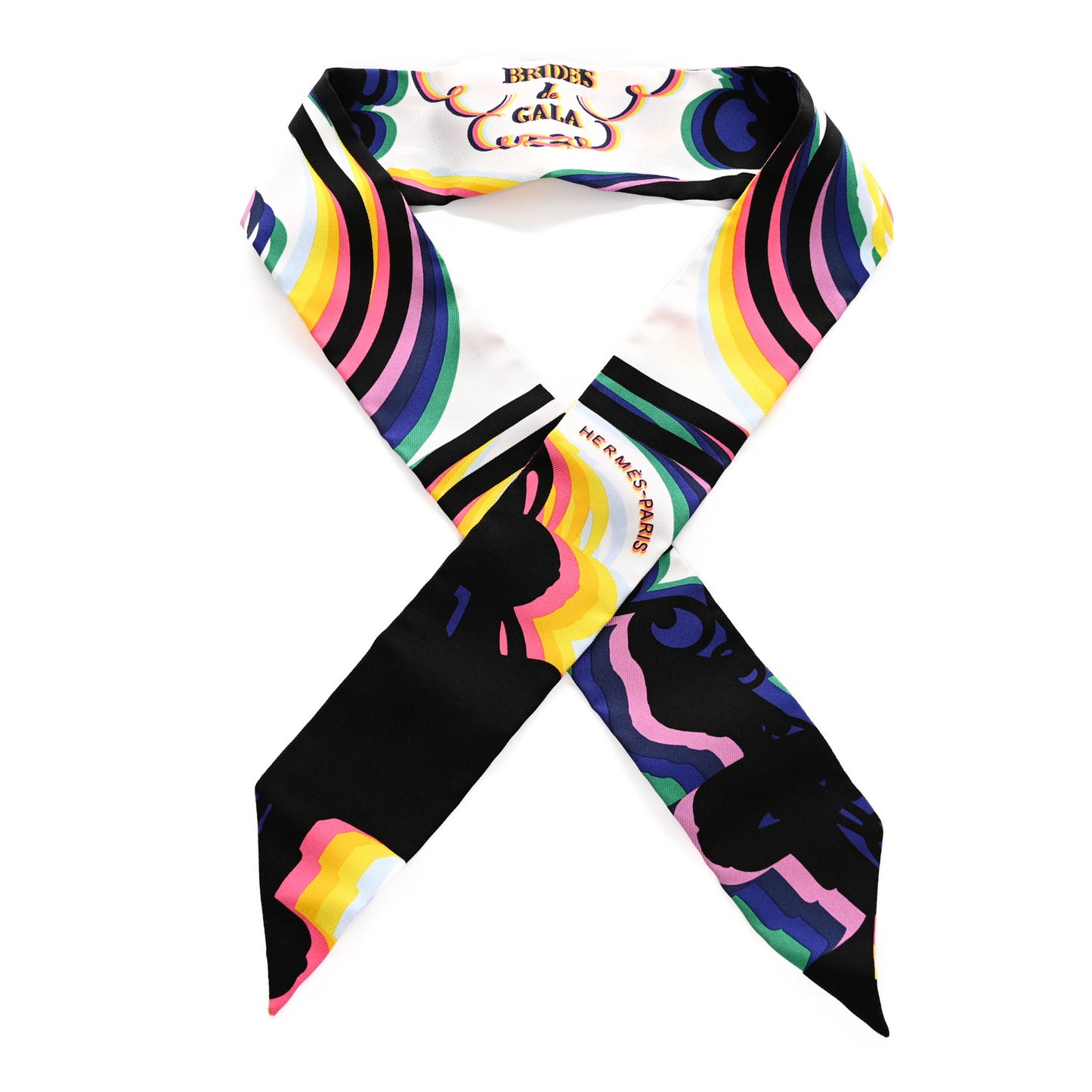 Silk Brides De Gala Shadow Twilly Black Jaune Multicolor