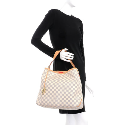 Louis Vuitton Damier Azur Delightful MM Pink 2 of 14