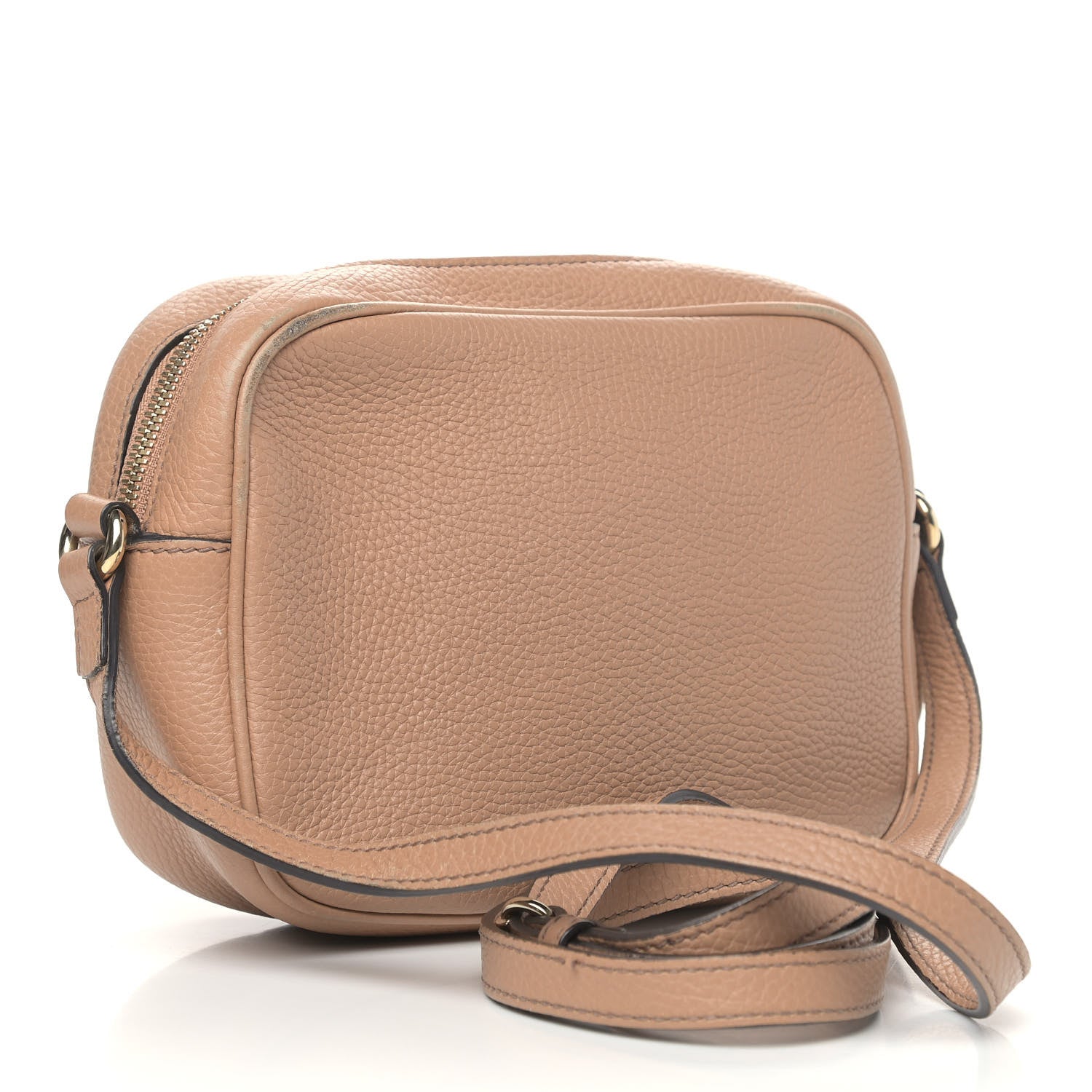 Gucci Pebbled Calfskin Small Soho Disco Bag Rose Beige 2 of 6