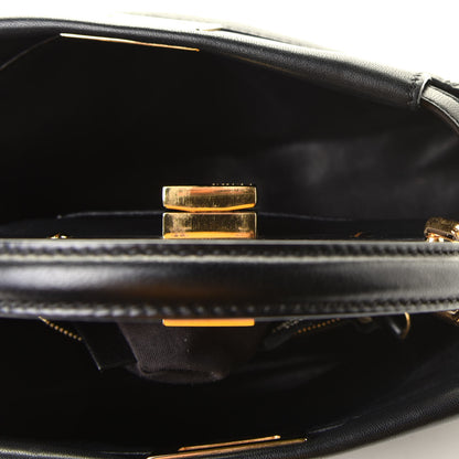 Fendi Nappa Mini Peekaboo Iconic Satchel Black 10 of 12