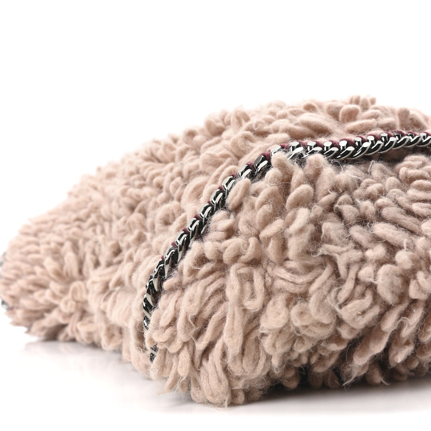 Wool Fur Small Falabella Tote Pink