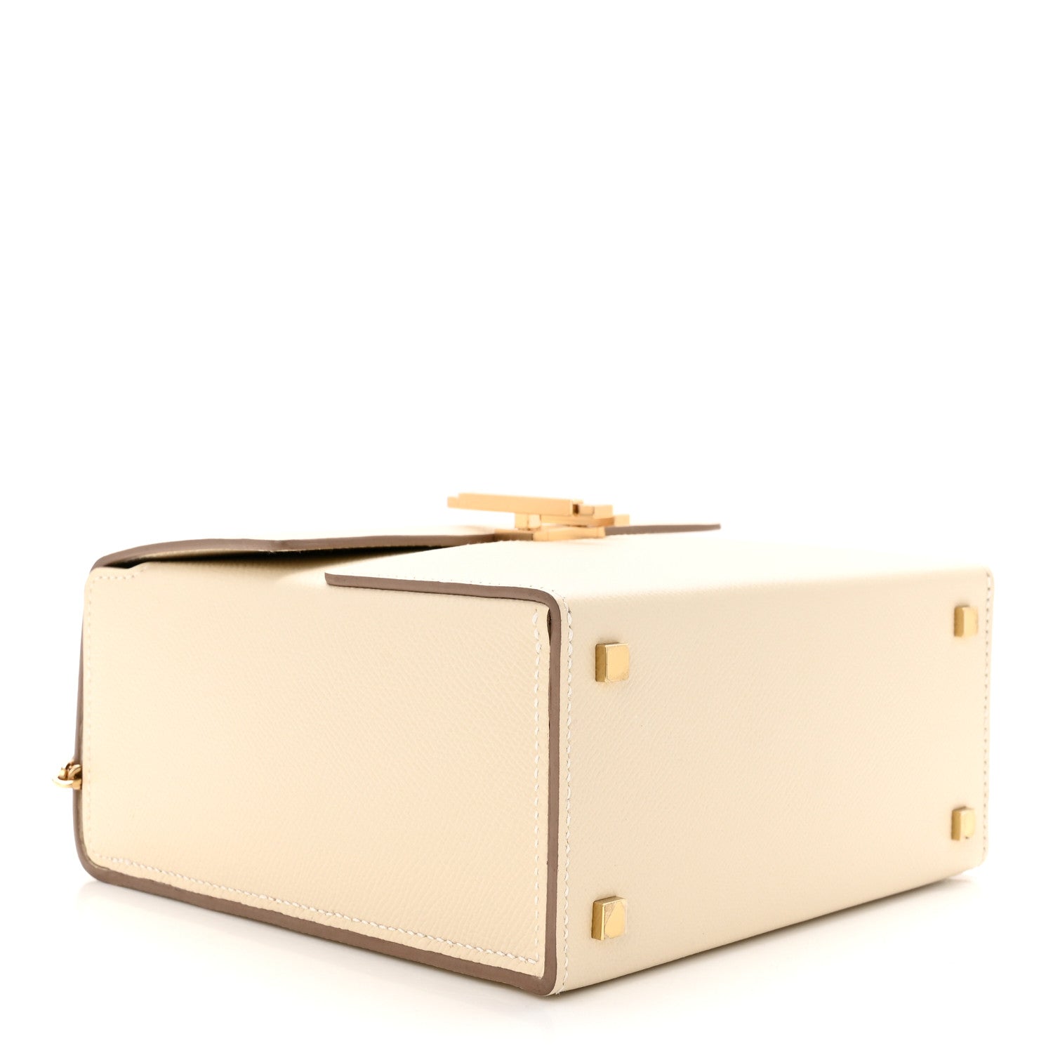 Hermes Epsom Cinhetic Boxy Top Handle Bag Craie 4 of 12