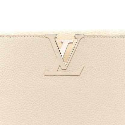 Louis Vuitton Taurillon Capucines MM Blanc Casse 8 of 11