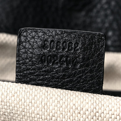 Gucci Pebbled Calfskin Medium Soho Chain Shoulder Bag Black 7 of 13