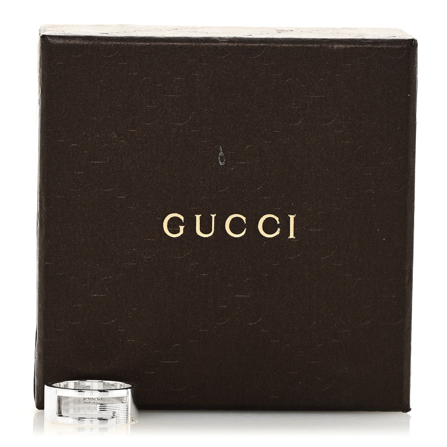 Gucci Sterling Silver G Cutout Ring 56 7.5 7 of 7