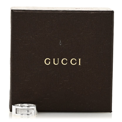 Gucci Sterling Silver G Cutout Ring 56 7.5 7 of 7