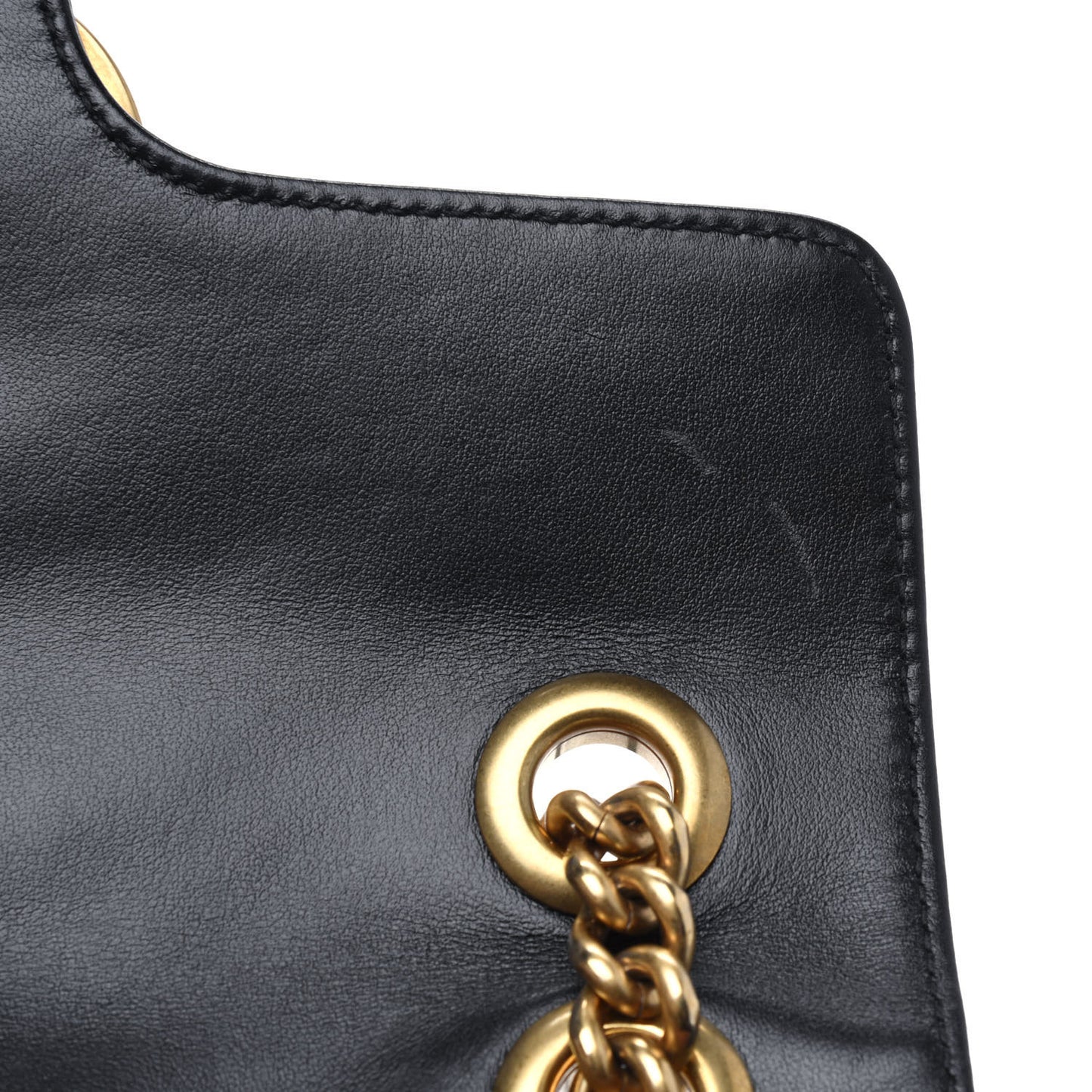 Calfskin Matelasse Mini GG Marmont Shoulder Bag Black
