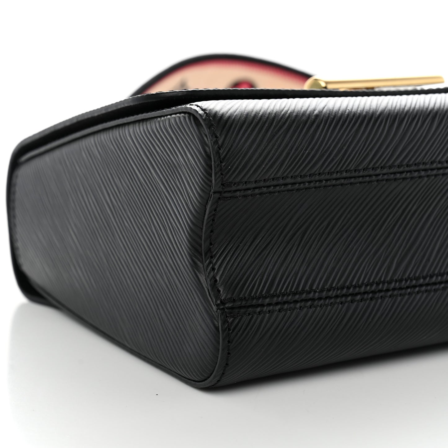 Epi Twist Top Handle Shoulder Bag MM Black