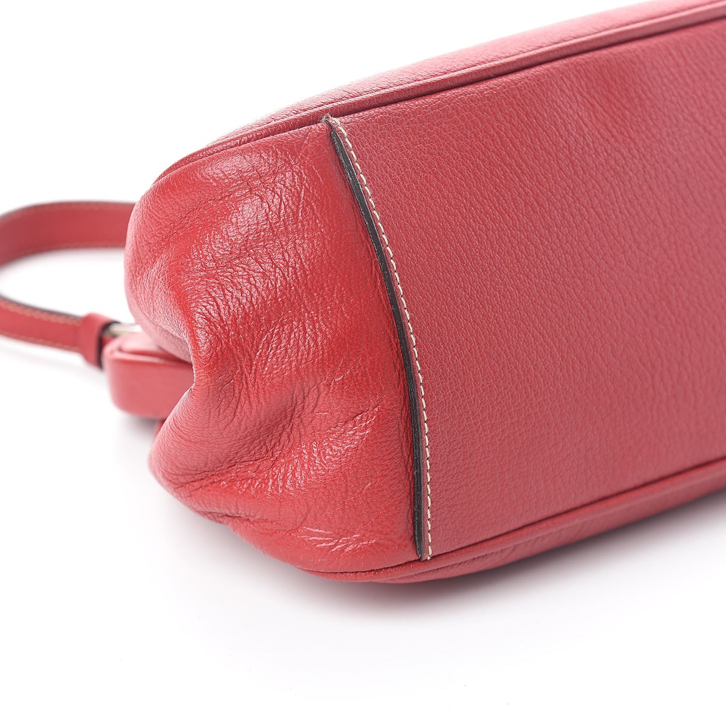 Goatskin Cerniera Small Doctor Bag Rubino