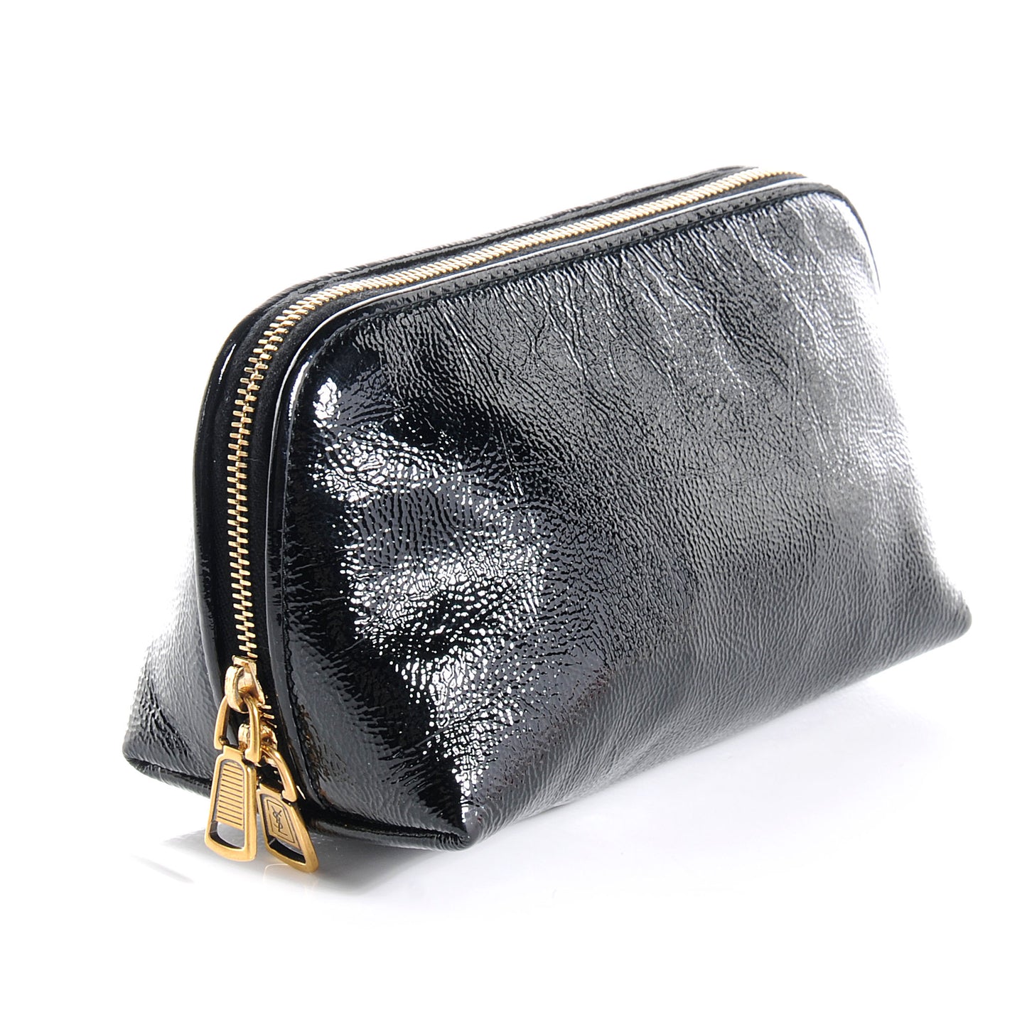 Patent Y-Mail Cosmetic Case Black
