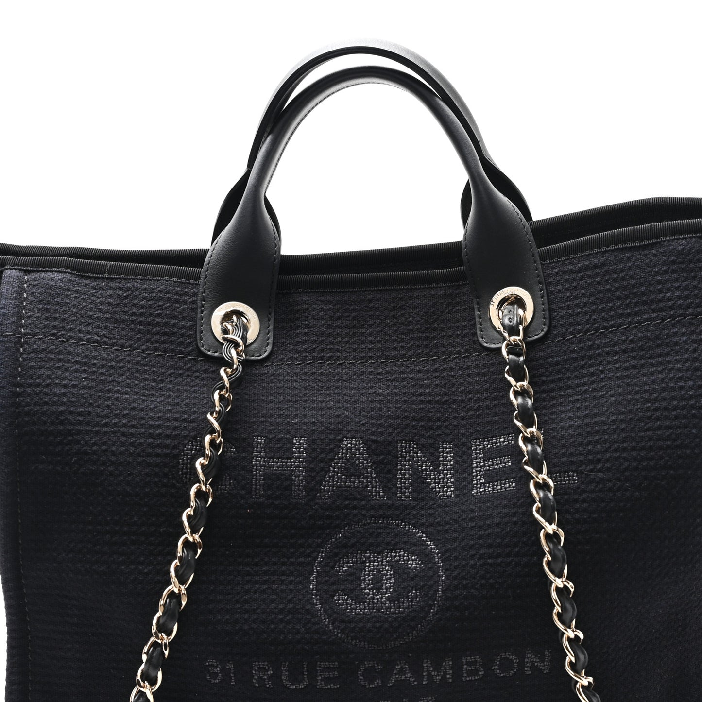 Mixed Fibers Medium Deauville Tote Black