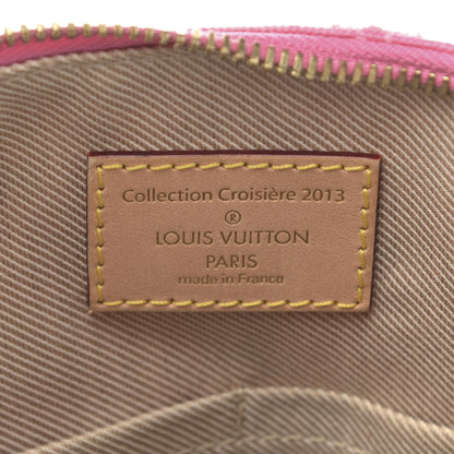 Louis Vuitton Denim Monogram Stone Speedy Bandouliere 35 Rose 6 of 10