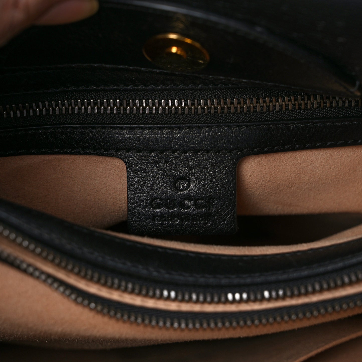 Calfskin Medium Diana Tote Bag Black Yellow Fluo