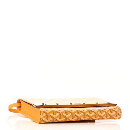 Goyard Goyardine Monte Carlo Bois Clutch With Strap Yellow 4 of 11